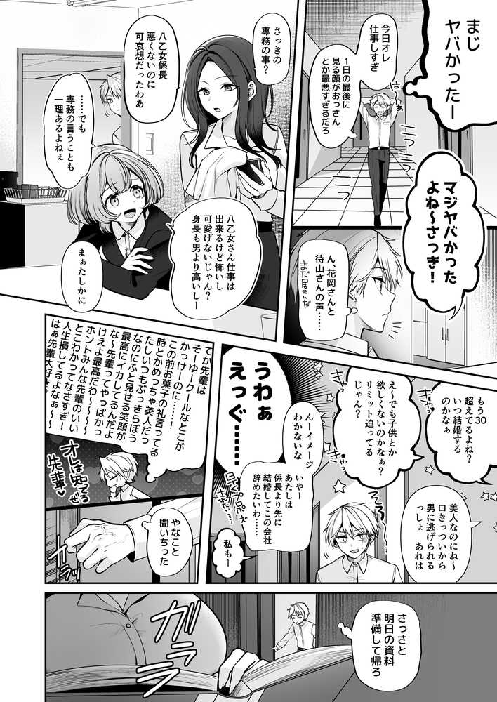 【RAWマンガ】デカ女上司と元チャラ男の後輩くん ＃1｜まろ茶庵 (p13)