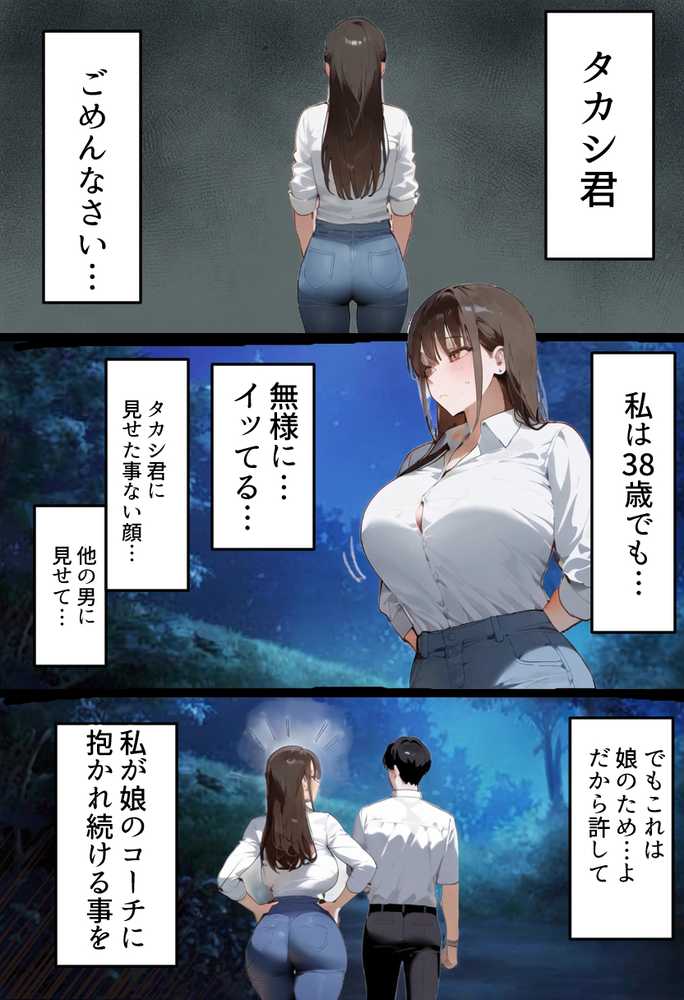 【RAWマンガ】元陸上ママ（38）娘庇い糞コーチから乳首調教！お母さんは母乳飲まれ孕みsex漬けに。娘も甥に中出しされてた話【寝取られ駅伝3母娘駅伝後編】｜寝取られるタマシギの一滴 (p11)