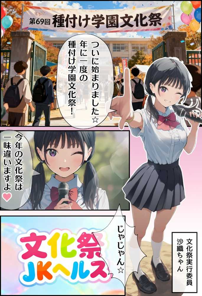 【RAWマンガ】【大乱交】文化祭JKヘルス VS レンタルおじさんちんぽ｜竿役が種付けおじさんじゃないとヌケないんだが・・・ (p2)