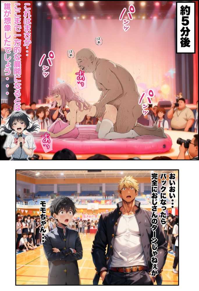 【RAWマンガ】【大乱交】文化祭JKヘルス VS レンタルおじさんちんぽ｜竿役が種付けおじさんじゃないとヌケないんだが・・・ (p64)