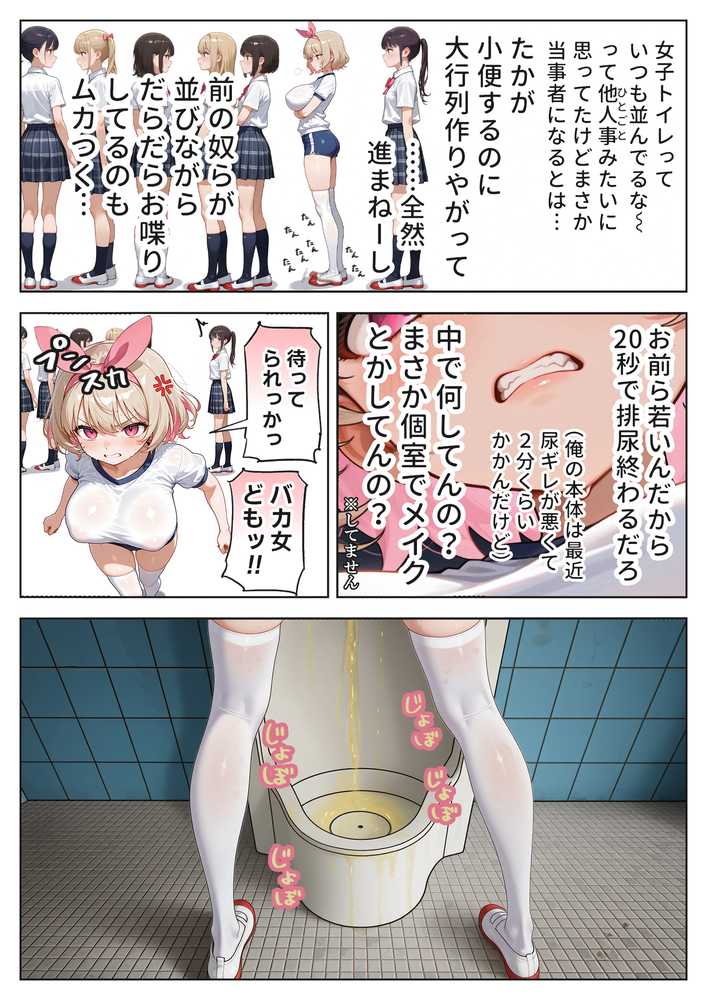 【RAWマンガ】キモおじ⇔JK入れ替わり【3】変態体育教師のわからせ個別指導｜愛・筋肉博 (p3)