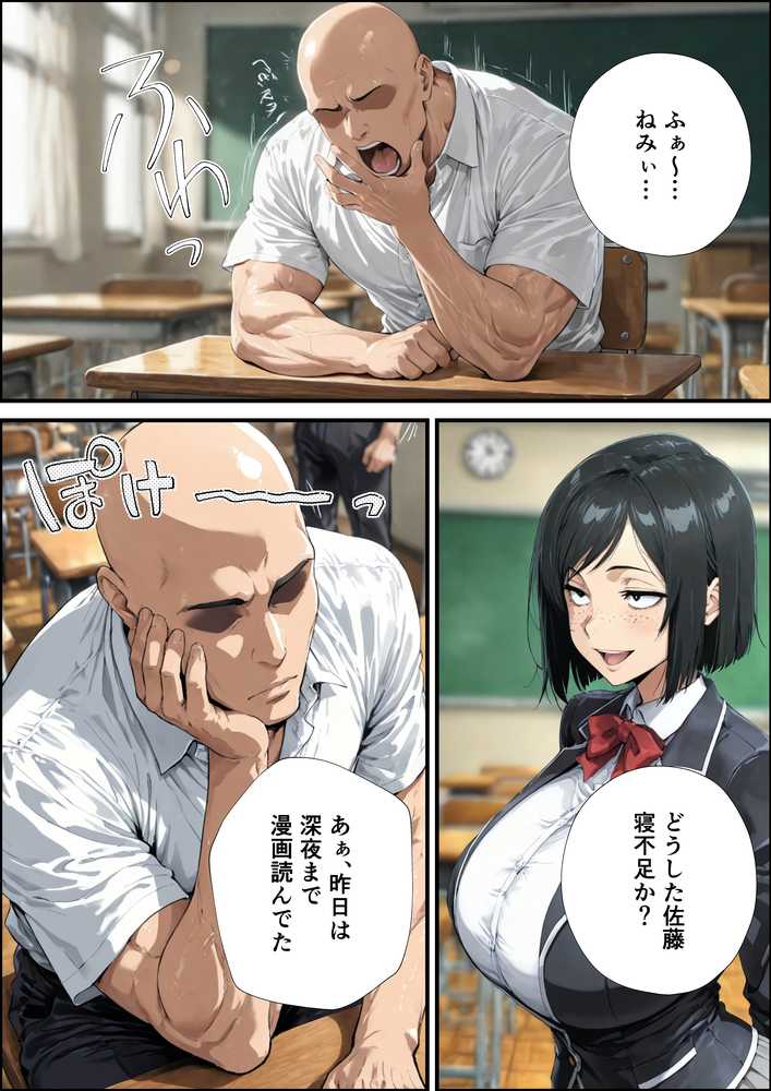 【RAWマンガ】地味顔爆乳オタ友からの誘惑が止まらない｜握りとうふ (p1)