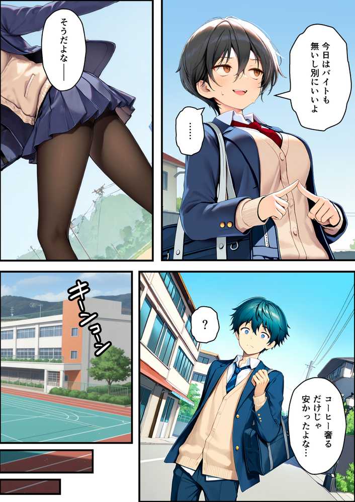 【RAWマンガ】目つきの悪いボーイッシュなTSカフェ店員さんはお願いしたら中出しセックスさせてくれる(チョロい)|悪魔ほろほろ (p31)