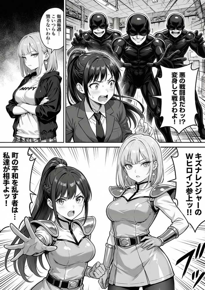 【RAWマンガ】正義の戦隊ヒロイン！無限ハードSEXで戦えないほど快楽依存に調教され悪の組織に完堕ちする！・後編｜ラブリークラフト (p27)