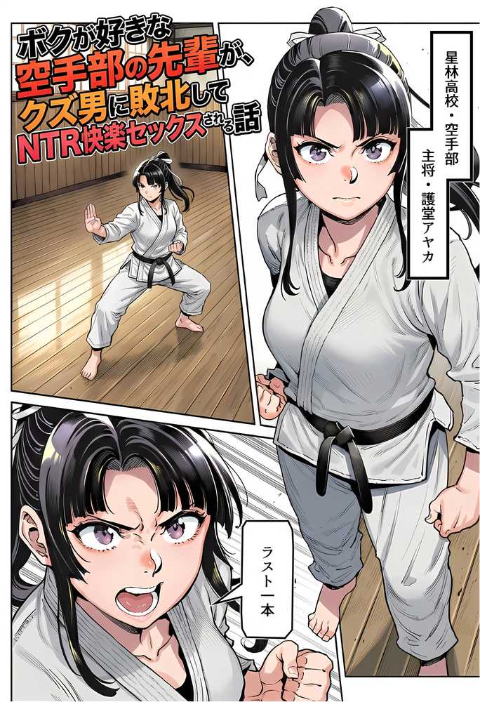 【RAWマンガ】ボクが好きな空手部の先輩が、クズ男に敗北してNTR快楽セックスされる話｜えたあなる (p1)