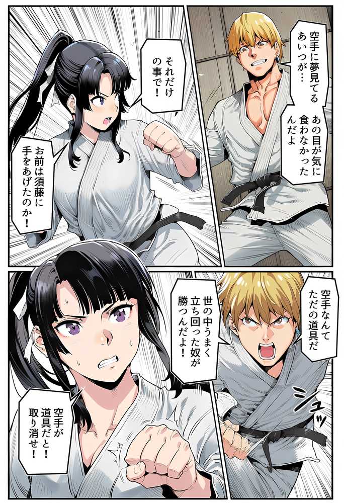 【RAWマンガ】ボクが好きな空手部の先輩が、クズ男に敗北してNTR快楽セックスされる話｜えたあなる (p24)