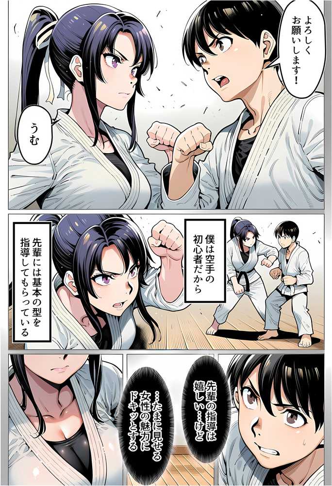 【RAWマンガ】ボクが好きな空手部の先輩が、クズ男に敗北してNTR快楽セックスされる話｜えたあなる (p4)