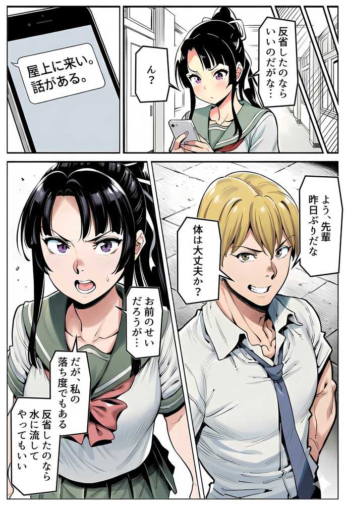 【RAWマンガ】ボクが好きな空手部の先輩が、クズ男に敗北してNTR快楽セックスされる話｜えたあなる (p52)