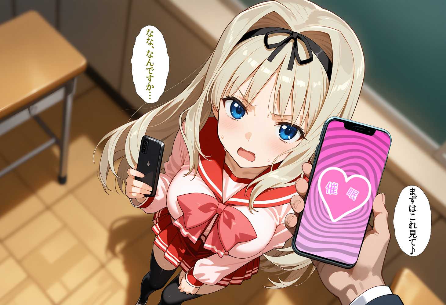 【RAWマンガ】あのヒロインを「催●アプリ」で自分専用の甘々彼女に…｜タバタコポン (p7)