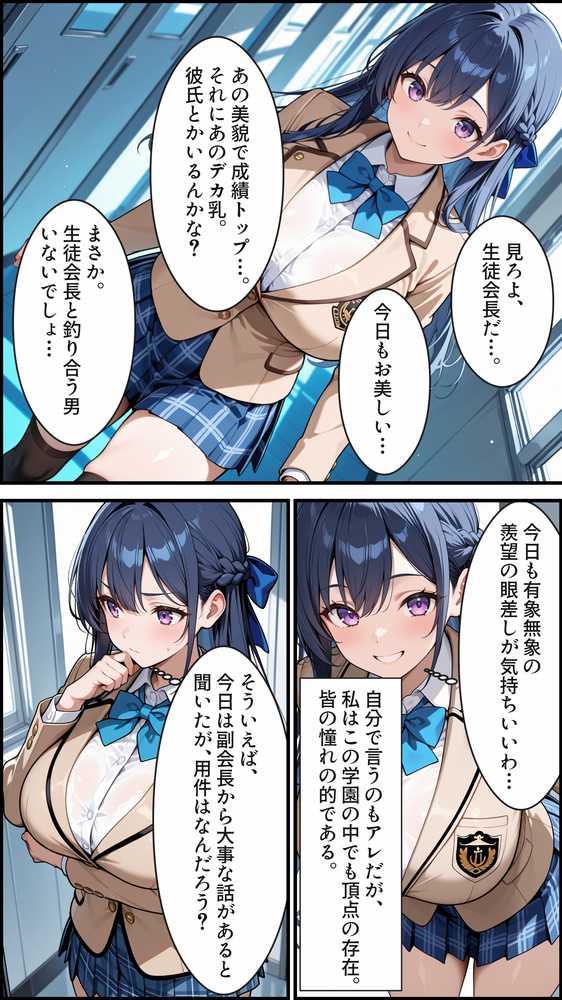 【RAWマンガ】憧れの生徒会長は性処理肉便器 〜完全無欠の生徒会長、性処理委員に堕ちる〜｜かにたま堂 (p3)