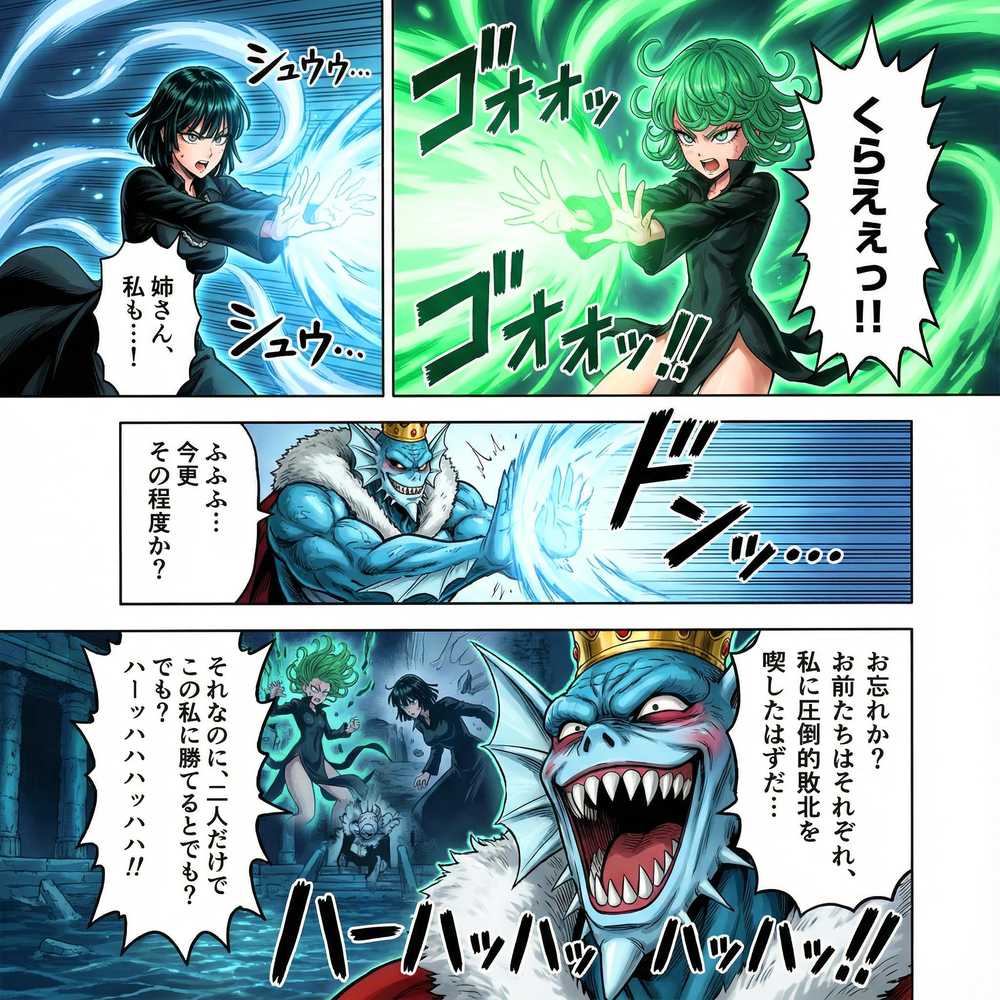 【RAWマンガ】デカマラ気質な深海王と美人姉妹 3P+αの孕ませ調教|はらませてよ (p16)