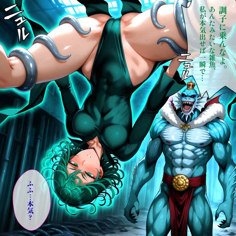 【RAWマンガ】デカマラ気質な深海王と美人姉妹 3P+αの孕ませ調教|はらませてよ (p2)