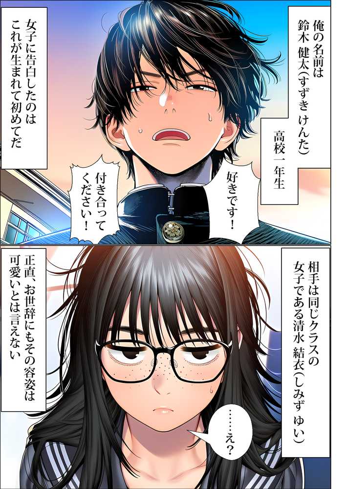 【RAWマンガ】罰ゲームで地味ブスに告白したら、孕ませちゃって結婚することになった｜夜あくび小隊 (p2)