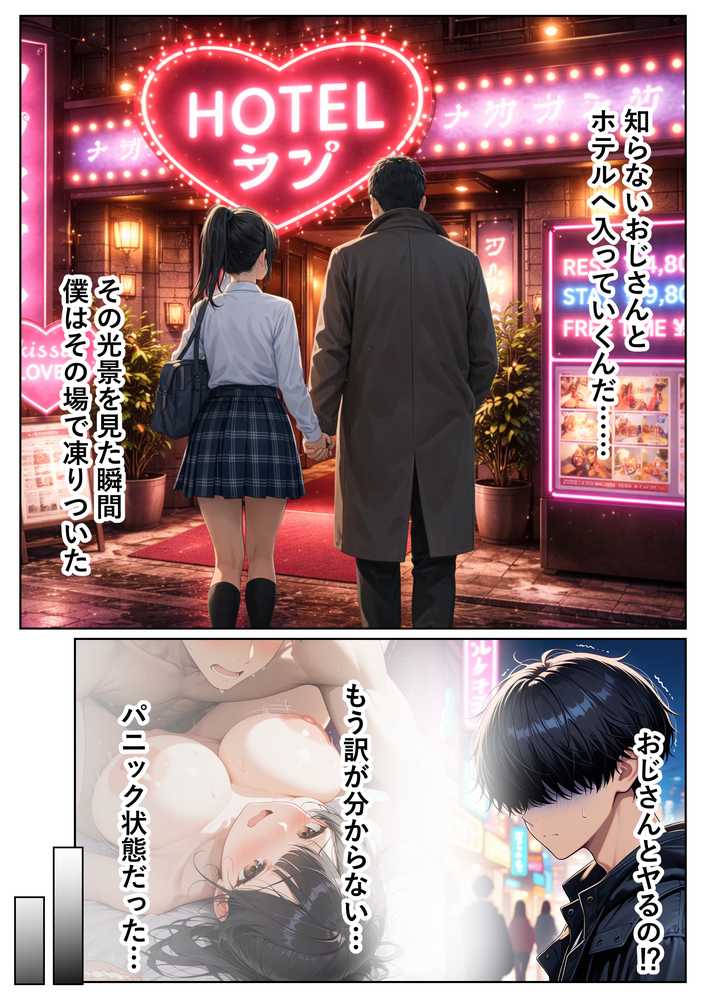 【RAWマンガ】Lカップ巨乳輪 爆乳な幼馴染が  逆◯漢パパ活に溺れて…寝取られるなんて…｜しこたま本舗 (p12)