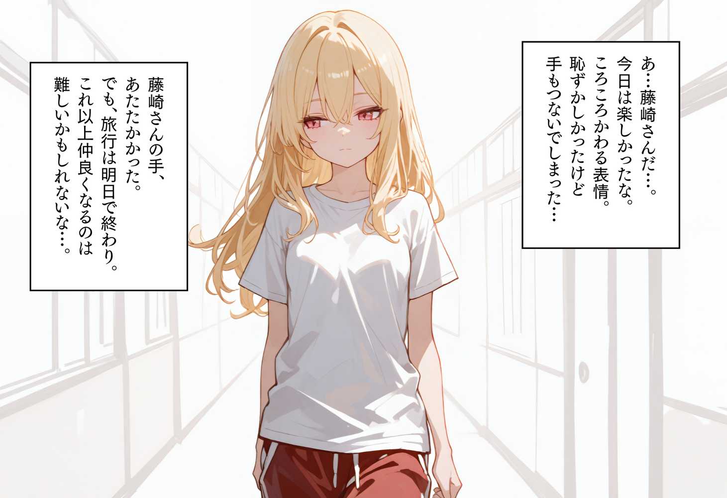 【RAWマンガ】修学旅行2―好きだった一軍ギャルに、女子部屋に誘われ迫られた話。｜ぱんなっつ (p42)