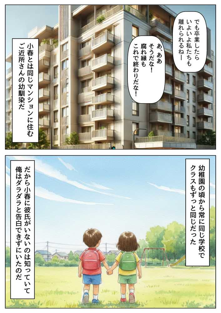 【RAWマンガ】片思いの幼馴染は俺が何度タイムリープしても、非処女になる件|【制服&アニメ】大好き商店(byハマダ殿下) (p4)