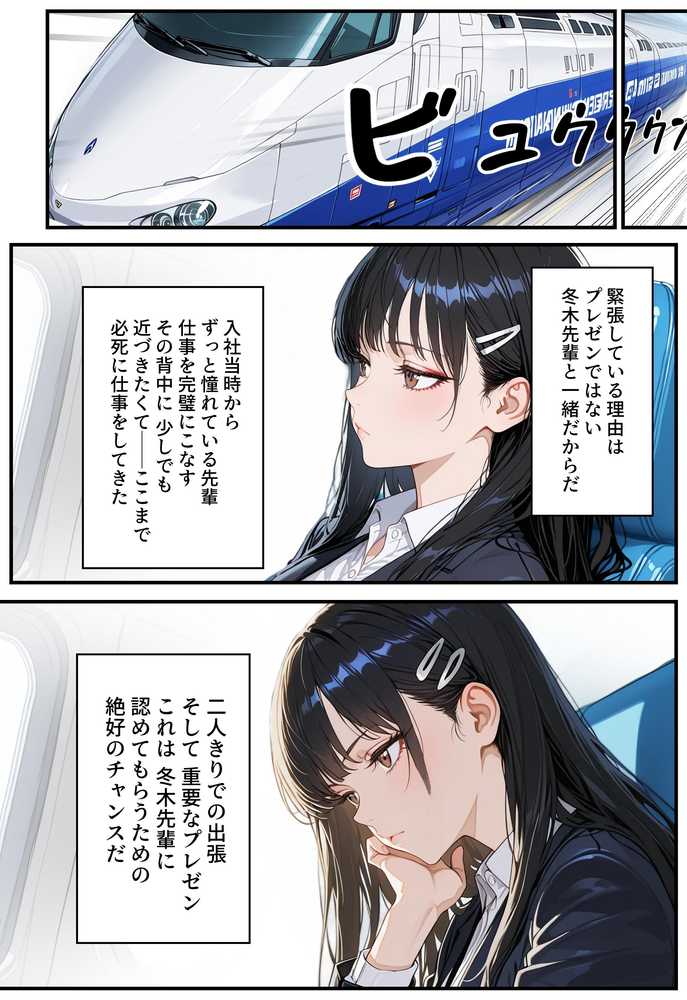 【RAWマンガ】憧れの先輩との出張で相部屋になったので、エッチすることになった話｜アクロエ (p5)