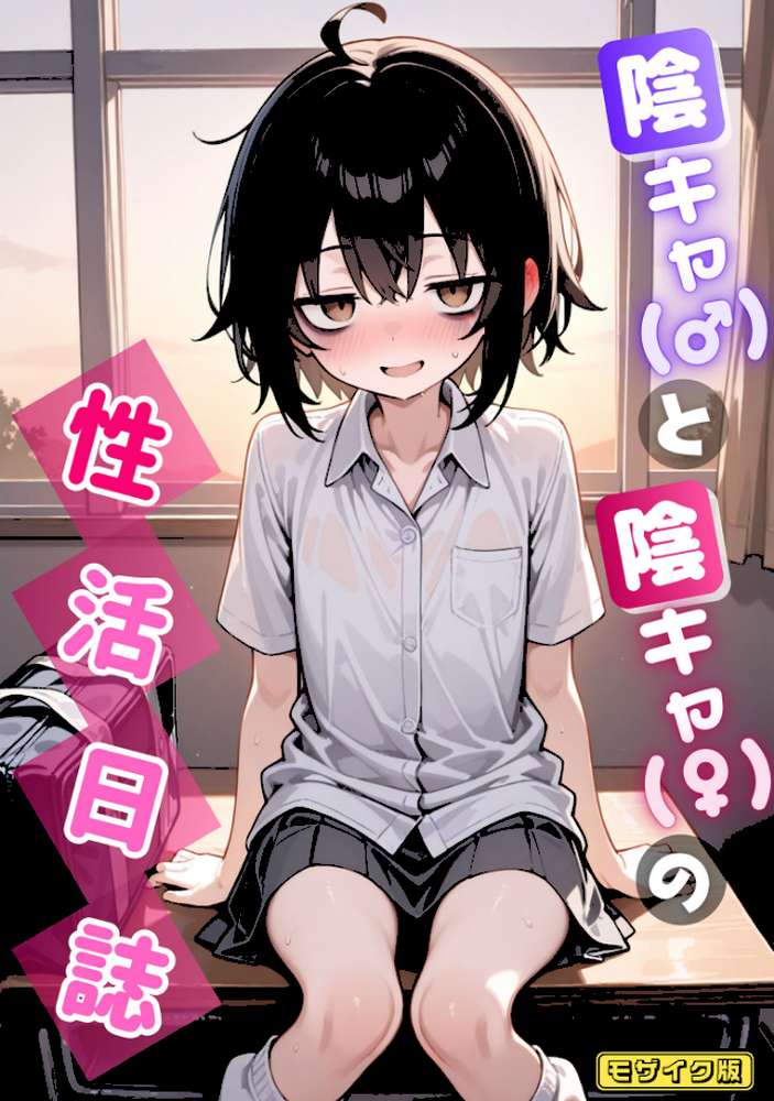 【RAWマンガ】陰キャ（♂）と陰キャ（♀）の性活日誌 モザイク版｜永依藍LAB あいラビ (p1)