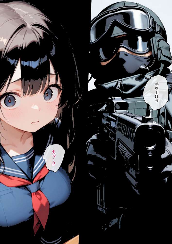 【RAWマンガ】学園を占拠したテロリストがド変態だったら モザイク版｜砂糖愛好会 あいラビ (p4)