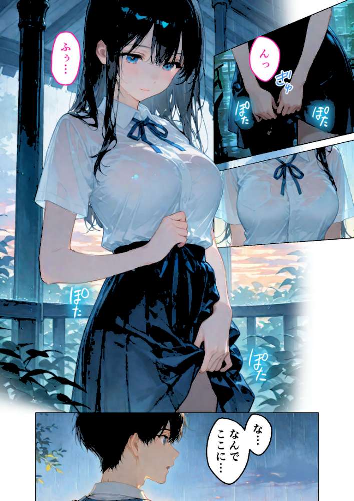 【RAWマンガ】月の女神は僕だけに微笑む 第4話 〜雨音に溶け合う僕らの体温〜 モザイク版｜ラビットフット (p3)