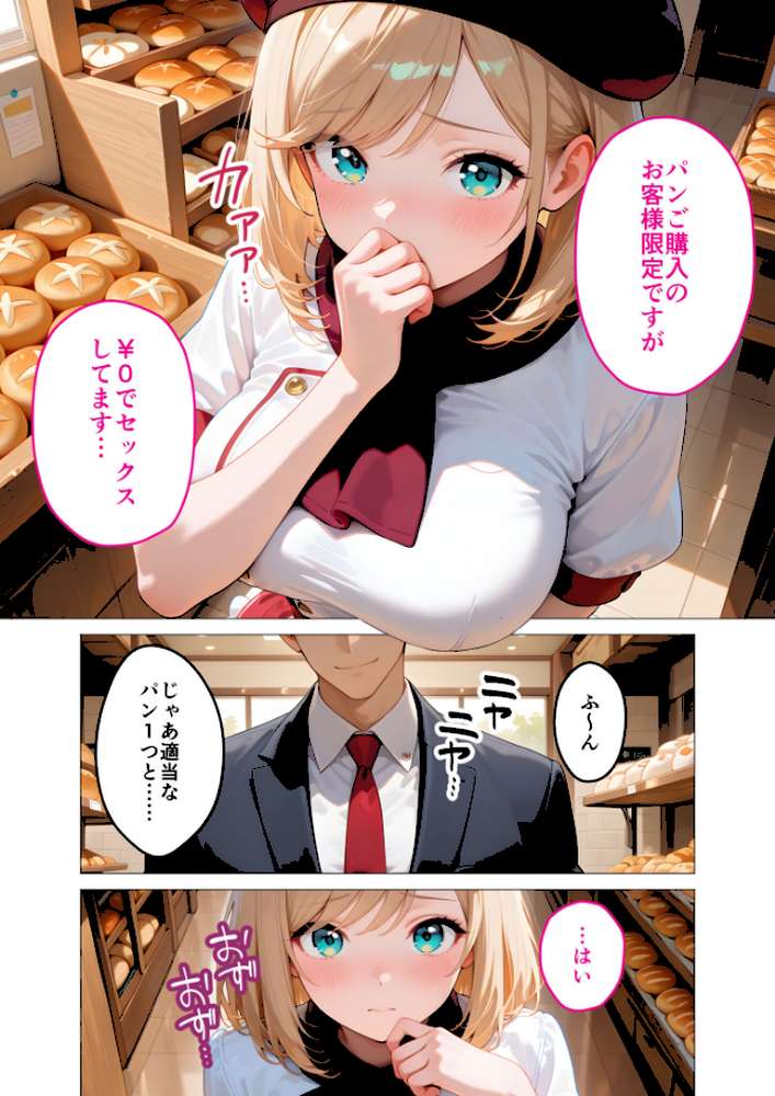 【RAWマンガ】当店限定!セックス¥0サービス 〜ひたむきパン屋さんの流されえっち〜 モザイク版|ラビットフット (p8)