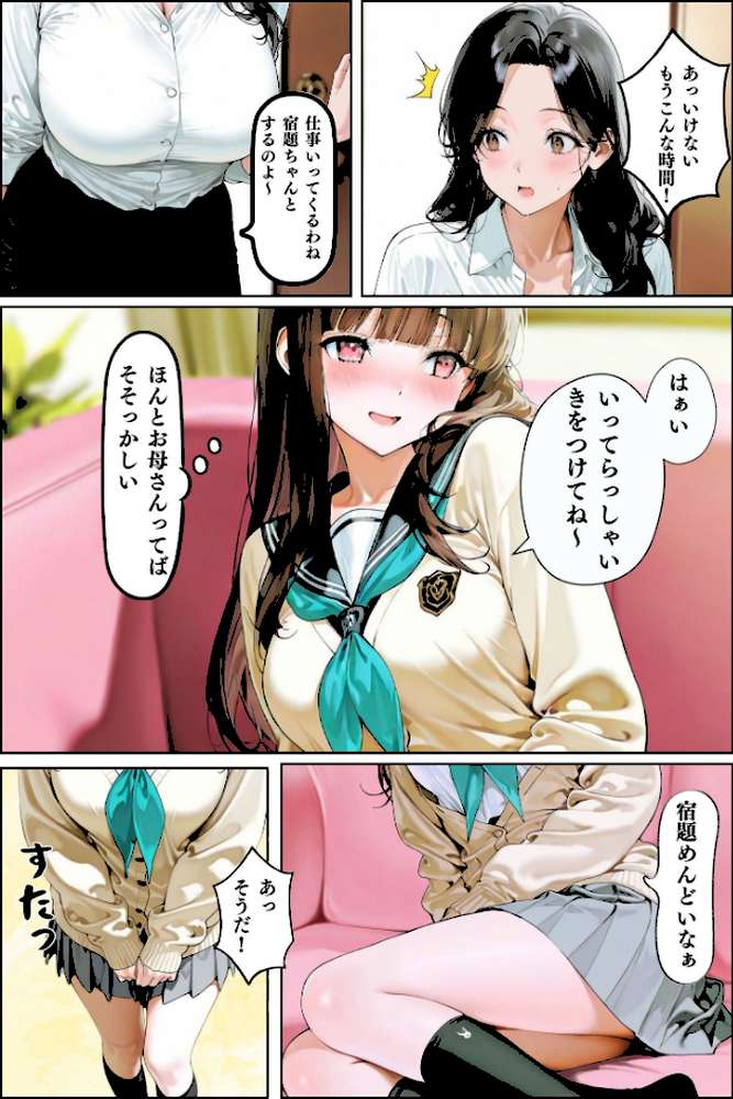 【RAWマンガ】隣人種付け〜母の次は娘も アクメ管理で迎える絶頂〜 モザイク版｜ワーテルLab あいラビ (p14)